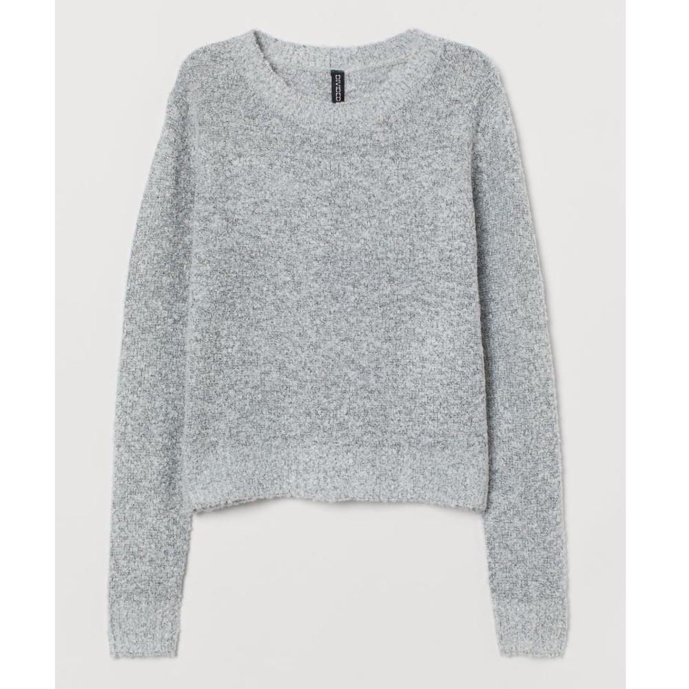 H&M Gray Boucle sweater